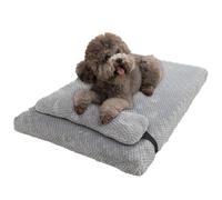 Genérico Dog Bed for Medium Dogs Orthopedic Sofa Bed Mat with Removable Pillow Nonskid Bottom Perfect for Crate Use and Couch Comfort Suitable for Small Medium and Large Breeds