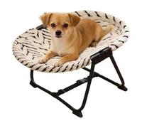 Genérico Dog Bed - Iron, 22,44 x 16,14 x 10,23 in Cot Hammock Elevated Cooling Design | Plegable no resbaladizo Pet Cot Bed, Raised Pet Lounger for interior usse, Outdoor Use, Camping, Travel