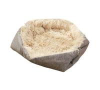 Genérico Dog Bed - Thick Warm Indoor Outdoor Nest, Hooded Pet House Sleeping Cushion, Removable Washable Pad For Puppy Kitten Small Animals Home Garden Yard Car Camping Relax Spot