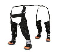 Genérico Dog Boot Suspender - Anti Dirt Waterproof Shoes, Adjustable Pet Shoes with Reflective Strip | Non Slip Pant Protection Cover For Cold Weather Snow Winter Outdoor Walking Paws Puppy