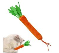 Genérico Dog Carrot Toy - Interactive Pet Chew Stick with Bell Sound, Bite Resistant Plaything, Calming Entertainment Accessory | Suitable For Indoor Cats, Puppies, Small Animals, Birds and Home Play