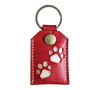 Genérico Dog Cat Hair Keepsake Square Keychain Pendant - Synthetic Leather Memory Pouch, Compact Zippered Charm Carrier, Smooth Crafted Structure | Balanced Lightweight Build, Commuting for Owners
