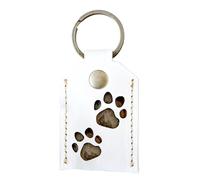 Genérico Dog Cat Hair Keepsake Square Keychain Pendant - Synthetic Leather Memory Pouch, Compact Zippered Charm Carrier, Smooth Crafted Structure | Balanced Lightweight Build, Commuting for Owners