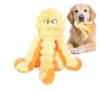 Genérico Dog Chew Toy, Bite-Resistant Plush Octopus Shape, Squeaker Puppy Chewing Toy, Small Breed Indoor Outdoor Home Park Walking Beach Lawn Garden Backyard Play Fun Activity Training