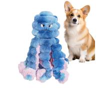 Genérico Dog Chew Toy Bite-Resistant Plush Squeaker Octopus Shape, Squeaker Puppy Chewing Toy for Small Breeds, Ideal for Indoor or Outdoor Play at Home, Park, Beach, Lawn, Garden, or Backyard