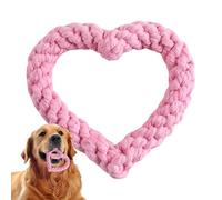 Genérico Dog Chew Toy - Cotton Rope, Heart-Shaped Rope Valentine's Day