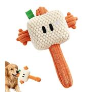 Genérico Dog Chew Toy Hammer Shape - Plush Teething Training Companion | Washable Velvet PP Cotton Pet Plaything for Indoor Tug Fetch Stress Relief Reutilizable Accessory Suitable All Breeds