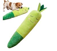 Genérico Dog Chew Toy Radish Squeaky Bite Resistant, 75cm Giant Plush Radish Shaped Dog Toy, Interactive Squeaker For Aggressive Chewers, Health and Enrichment For Indoor/Outdoor Play Training