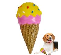 Genérico Dog Chew Toy - Squeaky Donut Teething Toy, Strong Bite Resistant Interactive Rubber | Play Toys For Aggressive Dogs, Puppies, Training, Fetching, Outdoor, Indoor, Exercise, Pet Entertainment