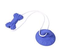 Genérico Dog Chew Toys - 1Piece Silicone Teeth Cleaning Pet Supplies, Puppy Fresh Breath Chew Toys, Durable Rubber Ring | Textured Care Plaything For Keep Busy Boredom Training Outdoor