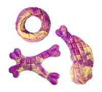 Genérico Dog Chew Toys | Nylon Beef Flavor Pet Supplies, 3 piezas Puppy Chew Toys for Medium Dog for Small Large Breed Indoor Outdoor Home Travel Boredom Relief Keeping Busy Use, Durable Set for
