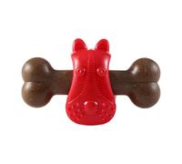 Genérico Dog Chew Toys, Oral Cleaning Chewer Bone, 5.71x3.54x1.97 Inches, Refillable Treat Dispenser, Boredom Relief Trainer for Interactive Chewing and Teething Exercise, Multicolor