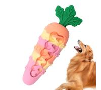 Genérico Dog Chew Toys, Silicone Carrot Teether, Sturdy Bite Resistant Design, Soft Safe Texture Grip, Pet Toy for Crate, Training, Indoor Outdoor, Play, Home 6.22x2.01 Inches