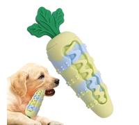 Genérico Dog Chew Toys, Silicone Carrot Teething Toy for Pets, Durable Chewing Supply for Indoor Outdoor Play, Fetch, Travel, Bath Time, Training, Crate, Birthday, Halloween, Easter Activities