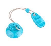 Genérico Dog Chew Toys Suction Cup Interactive Teething Slipper Design - Funny Pet Play Tool Supporting Indoor Outdoor Stimulation for Cats Kittens Small Medium Large Breeds Active Chewers