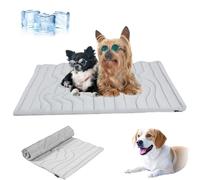 Genérico Dog Cooling Eco-Friendly Mat, 2025 New Dog Cooling Mat Pet Cool Pad, Non-Slip, Washable (Gray,Large)