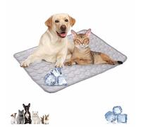 Genérico Dog Cooling Mat,2025 New Pet Water Bed,Foldable Pet Cool Blanket,Non-Slip Pads,Washable & Portable Pad,Summer Cool Pads Pets Cool Blanket for Dogs Cats,for Indoor & Outdoor (Gray, L)