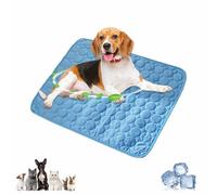 Genérico Dog Cooling Mat,2025 New Pet Water Bed,Foldable Pet Cool Blanket,Non-Slip Pads,Washable & Portable Pad,Summer Cool Pads Pets Cool Blanket for Dogs Cats,for Indoor & Outdoor (Blue, XL)