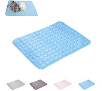 Genérico Dog Cooling Mat, 2025 New Pets Self Cooling Pad, Portable Pet Travel Mats, Washable Pet Cool Pad, For Indoor/Outdoor, Lightweightr, Suitable For Cats and Dogs (Blue,A (15.7 * 11.8 In))