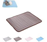 Genérico Dog Cooling Mat, 2025 New Pets Self Cooling Pad, Portable Pet Travel Mats, Washable Pet Cool Pad, For Indoor/Outdoor, Lightweightr, Suitable For Cats and Dogs (Brown,A (15.7 * 11.8 In))