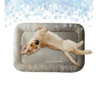 Genérico Dog Cooling Mat, Cat Chill Pad, 19.69x15.75 Inches Portable Crate Bed, Comfortable Relaxation Spot for Puppies Rabbits Hamsters Cats in Kitchen Indoor and Outdoor Living Areas