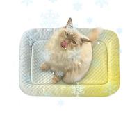 Genérico Dog Cooling Mat, Cat Chill Pad, Portable Pet Crate Bed, Lightweight Foldable Design, Breathable Cooling Layer, Easy to Clean, Perfect for Travel, Kitchen, Indoor, 50x40cm