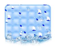 Genérico Dog Cooling Mat, Cooling Pad for Cats, Keep Cats Dogs Cool In Summer, Portable & Washable Pet Pad for Indoor Outdoor (J,90 * 60cm)