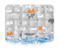 Genérico Dog Cooling Mat, Cooling Pad for Cats, Keep Cats Dogs Cool In Summer, Portable & Washable Pet Pad for Indoor Outdoor (F,90 * 60cm)