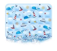 Genérico Dog Cooling Mat, Cooling Pad for Cats, Keep Cats Dogs Cool In Summer, Portable & Washable Pet Pad for Indoor Outdoor (E,90 * 60cm)