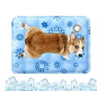 Genérico Dog Cooling Mat Pad, Crate Ice Cushion, 19.69x23.62 Inches Waterproof Pet Bed Accessory, Resting and Napping Support for Car Seat Kennels Sofa Floor Room Home Apartment Outdoor Use