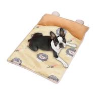 Genérico Dog Cooling Mat - Pet Cooling Pad | Ice Sleeping Mat with Pillow | for Indoor Outdoor Crate Cage Kennel Car Bedroom Post-Exercise Hot Weather | Ice Silk Cool Fabric, Portable Washable