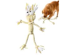 Generico Dog Cotton Rope Toy | Cotton, 25x40cm, Yellow/Blue | Cartoon Figure Interactive Chew Rope | For Teeth Cleaning Puppy Training, Pet Play Tug-of-War