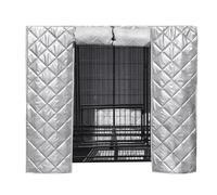 Genérico Dog Crate Cover - 39.37 Inches Waterproof Cover | Oxford Cloth Cotton - Windproof Soundproof Protective Cage Covęr for Indoor Outdoor Garden Patio Yard Silver Pet Comfort