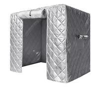 Genérico Dog Crate Cover - 39.37 Inches Waterproof Cover | Oxford Cloth Cotton - Windproof Soundproof Protective Cage Covęr for Indoor Outdoor Garden Patio Yard Silver Pet Comfort