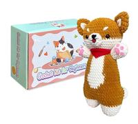 Generico Dog Crochet Kit - Crochet Beginner Kit | Crochet Kit for Making Dogs, Crochet Kit for Beginners, Cute Animal Crochet Kitting, Beginners Crocheting Kitting Set for Adults Kids