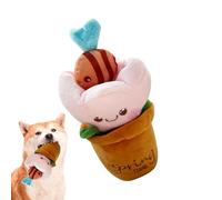 Genérico Dog Enrichment Toys, Multifunctional Puppy Foraging Doll, 9.84x5.91in Cat Puzzle Toy, Funny Stuffed Plant Treat Hiding Game, Interactive Fun for Puppies and Kittens