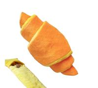 Genérico Dog Enrichment Toys, Soft Croissant-Shaped Digging Toy 35g, Interactive Plush Puzzle Plaything, Snuffle Toy for Dogs, Puppies, Indoor or Outdoor Pet Supplies, Orange
