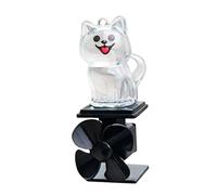 Genérico Dog Figurines | Motorcycle Sculpture with LED Light | Wind Powered Tiny Animal Figurines - for Women Motorcycle Bike Scooter Handlebar Outdoor Cycling