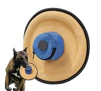 Generico Dog Flying Disc Toy, Soft Canvas Interactive Toys Dog Games, 28x18x10 inches Adorable Training Pet Supplies Outdoor Games with Snack Bag for Sports, Protection Teeth