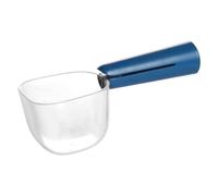 Genérico Dog Food Scoop & Measuring Cup - Clear Long Handle Pet Food Scoop for Dogs, Cats & Rabbits, Heavy-Duty One-Piece, Precise Portion Control for Kibble & Pellets