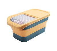 Genérico Dog Food Storage, Airtight Dog Foods Container 12-15kg, Foldable Box with Hinged Lid and Wheels, Compact Ideal for Floor, Cabinet, Counter, Kitchen, Pantry, Home, Travel, Pet Supplies