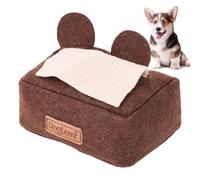 Genérico Dog Foraging Toy, Creative Tissue Box, 13.5 * 11 * 6.5cm/5.31 * 4.33 * 2.55in Encourages Natural Foraging Skills, Sniffing Puzzle, Slow Eating Feeder, Stimulation for Pets, Indoor Play