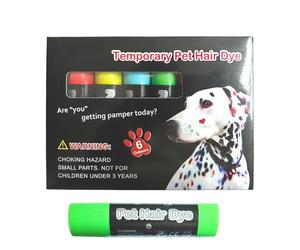 Genérico Dog Hair Dye Chalk - Wax 14.8x10.7x2.5cm | Washable Hair Paint Marker | Temporary Grooming Styling Tool For Dogs Cats Horses Livestock Coloring and Pet