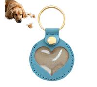 Genérico Dog Hair Memorial Heart Key Chain | Pendant Keyring For Dog Lovers, Heart-Shaped Memorial Charm For Backpacks, Purses, Bags, Men and Women, Keepsake Collection Accessory