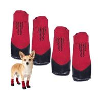 Genérico Dog Hardwood Floor Socks - 4 Pack Breathable Non-Slip Pet Booties, Waterproof & Wear-Resistant Paw Protectors | Anti-Scratch Outdoor Dog Shoes For Small Medium Large Dogs Hiking Travel