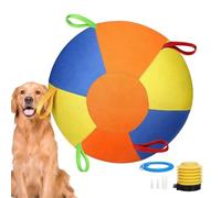 Genérico Dog Herding Ball - Large Inflatable Tear-Resistant Toy, Calming Push Ball For Small Dogs, Durable Roll & Design | Outdoor Yard Water Pool Exercise Play For Puppy Herding Breeds Teething