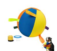 Genérico Dog Herding Ball Toy, Inflatable Puppy Toy, Interactive Chew Resistant Play Ball with Anti Burst Design, Outdoor Indoor Training Exercise Toys for Backyard Lawn Garden Farm Park Home Use