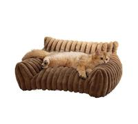 Genérico Dog House, Camas For Gatos, Sofás For Perros, Artículos For Mascotas, Cojines For Cachorros Y Gatitos, Casas, Hábitats Suministros For El Hogar,for Indoor(Brown,91x69x25cm)