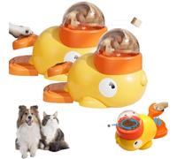 Genérico Dog Interactive Treat Dispenser Toy, 2-in-1 Interactive Dog Puzzle Toy, Duck Food Dispenser - Duck Food Interaction Pet Toys for Dogs and Cats (2Pcs)