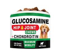 Genérico Dog Joint Supplement - Health Care Chews | Daily Support for Mobility, Nutritious Snack for Morning Evening, Vital Accessory for After Meals, Portable Reward for Travel